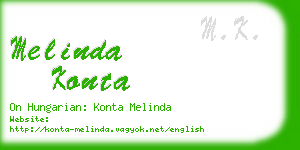 melinda konta business card